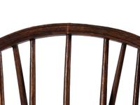 Two Windsor Side Chairs and a Gothic Revival Armchair