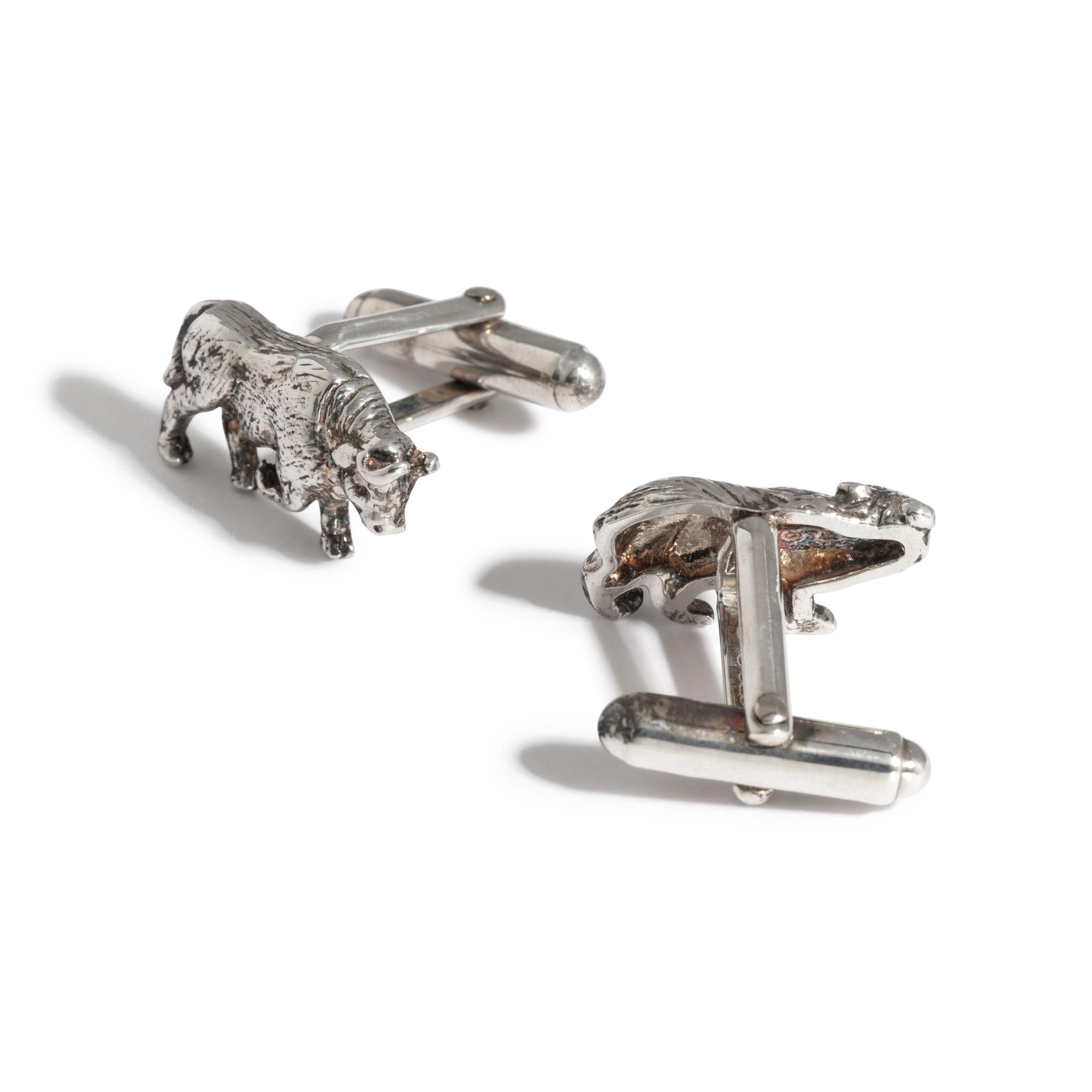 TIFFANY & CO., STERLING SILVER CUFFLINKS