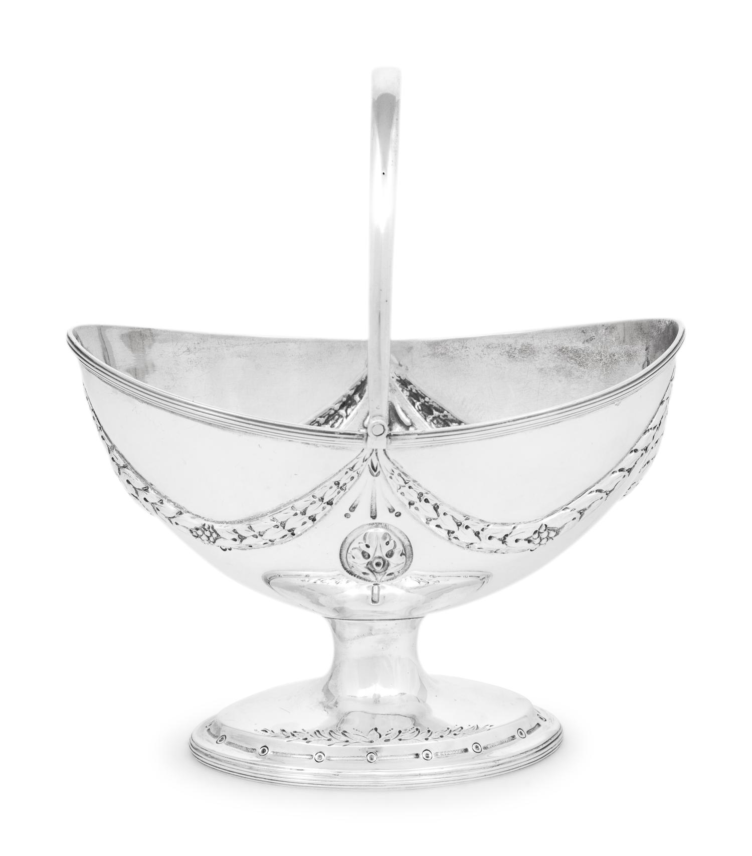 An Irish George III Silver Sugar Basket
