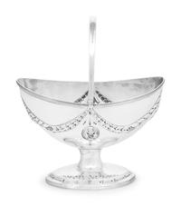 An Irish George III Silver Sugar Basket