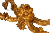 A Pair of Louis XV Style Giltwood Console Tables