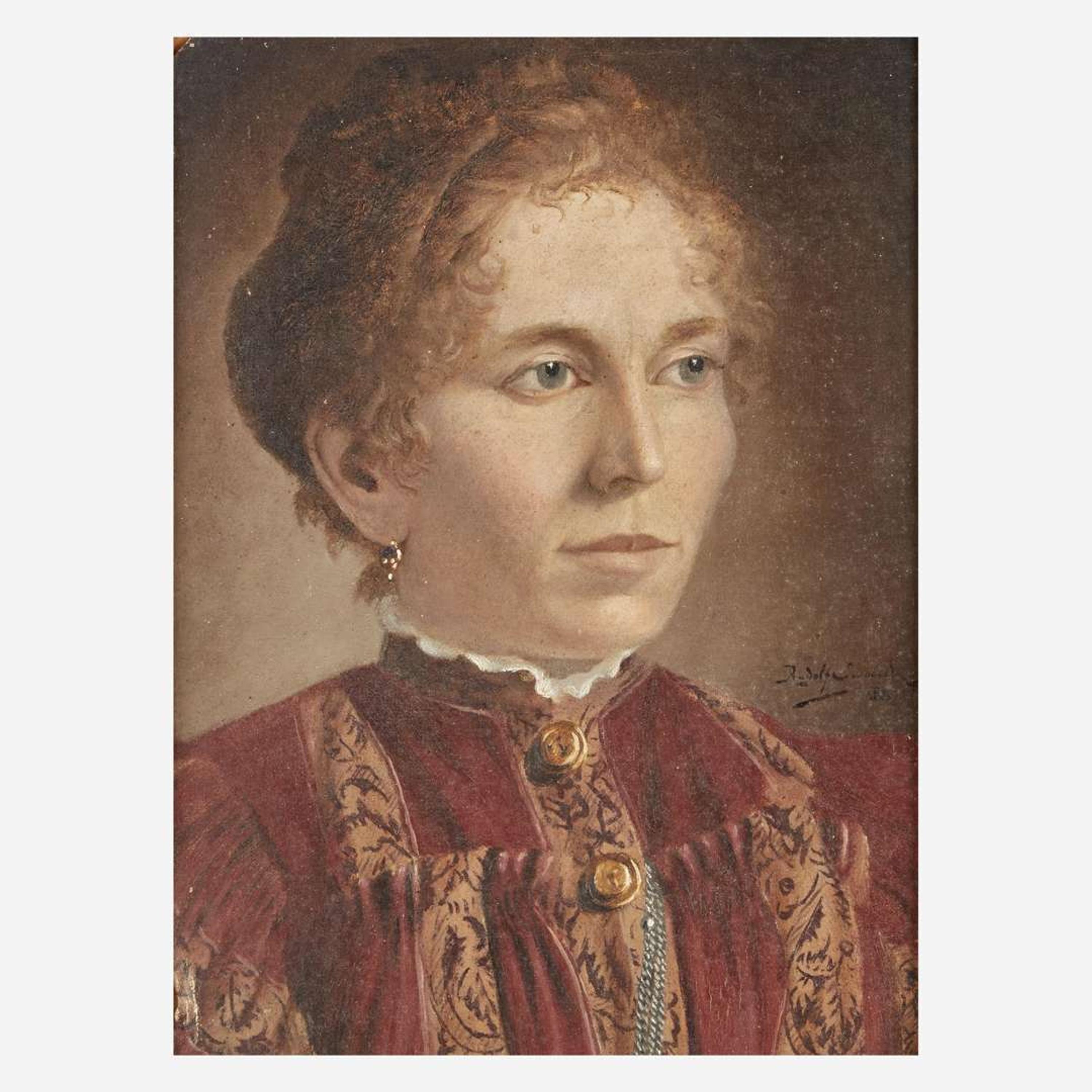 Rudolph Swoboda the Younger (Austrian, 1859–1914) Seated Veiled Woman; together with a companion (Portrait of a Woman; Bust-Length)