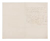 LINCOLN, Mary Todd (1818-1881). Autograph letter signed ("Mary Lincoln") to Caroline Wright, Washington, D.C.,15 February 1865.