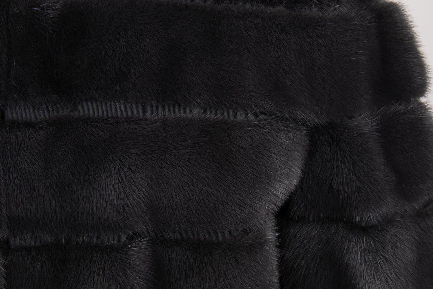 Fendi Gray Mink Banded Coat, 2013