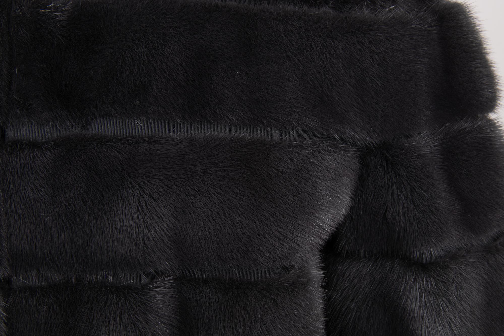 Fendi Gray Mink Banded Coat, 2013