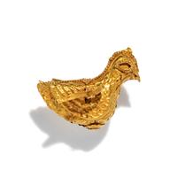 A Byzantine or Islamic Gold Bird Pendant