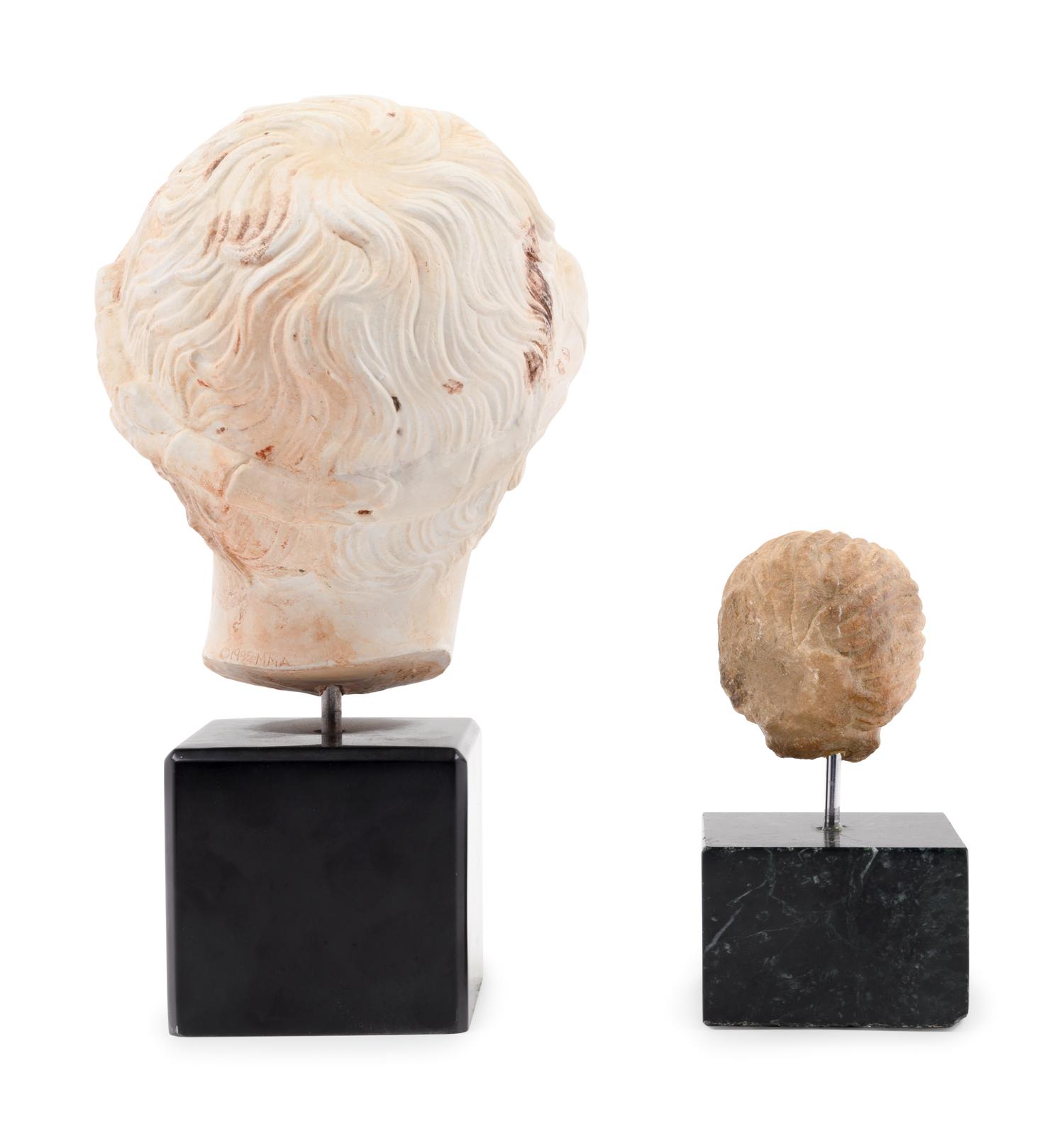 A Roman Style Plaster Head of a Youth
