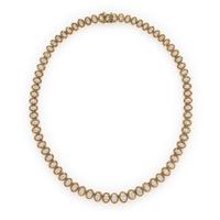 Oscar Heyman, Diamond and Yellow Gold Necklace