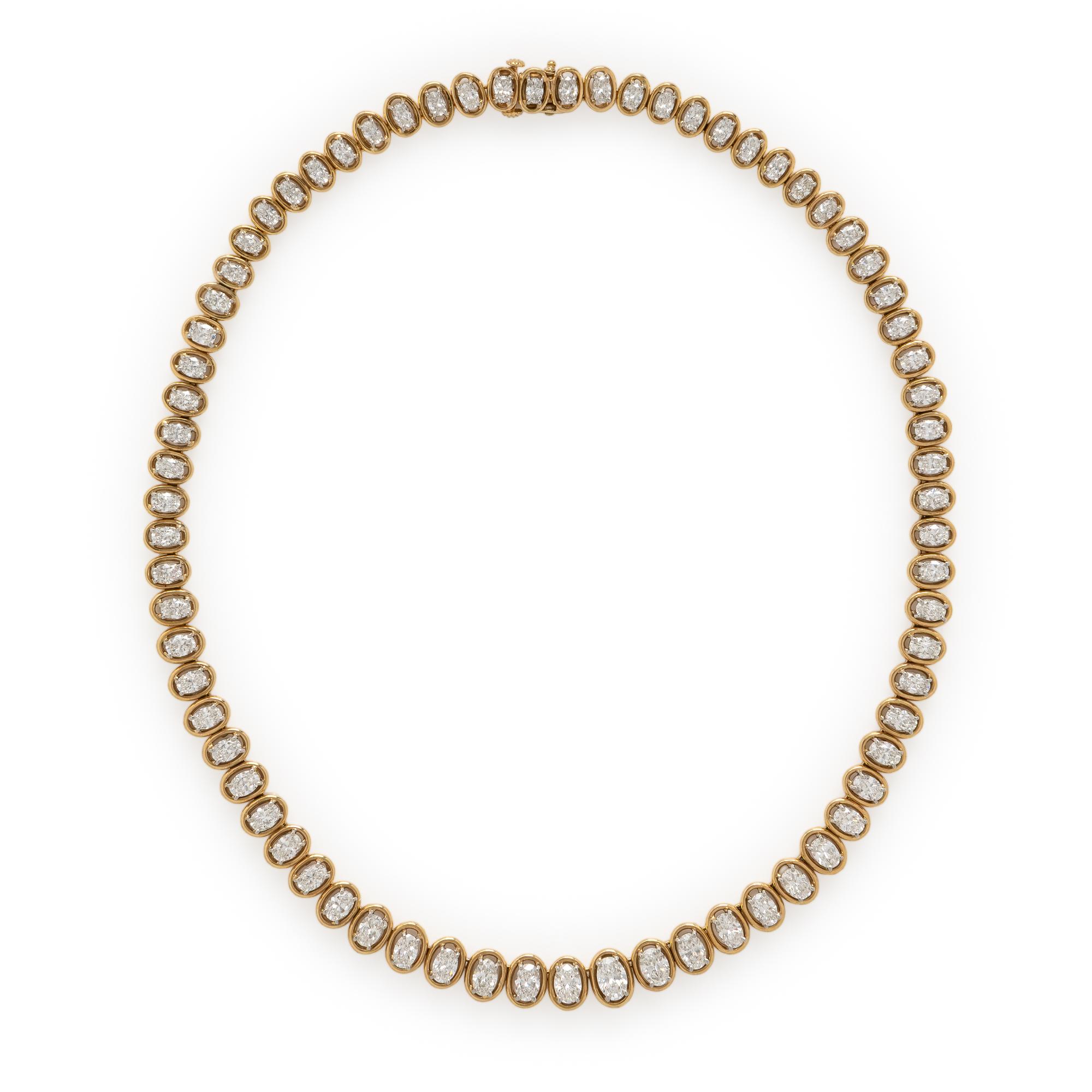 Oscar Heyman, Diamond and Yellow Gold Necklace