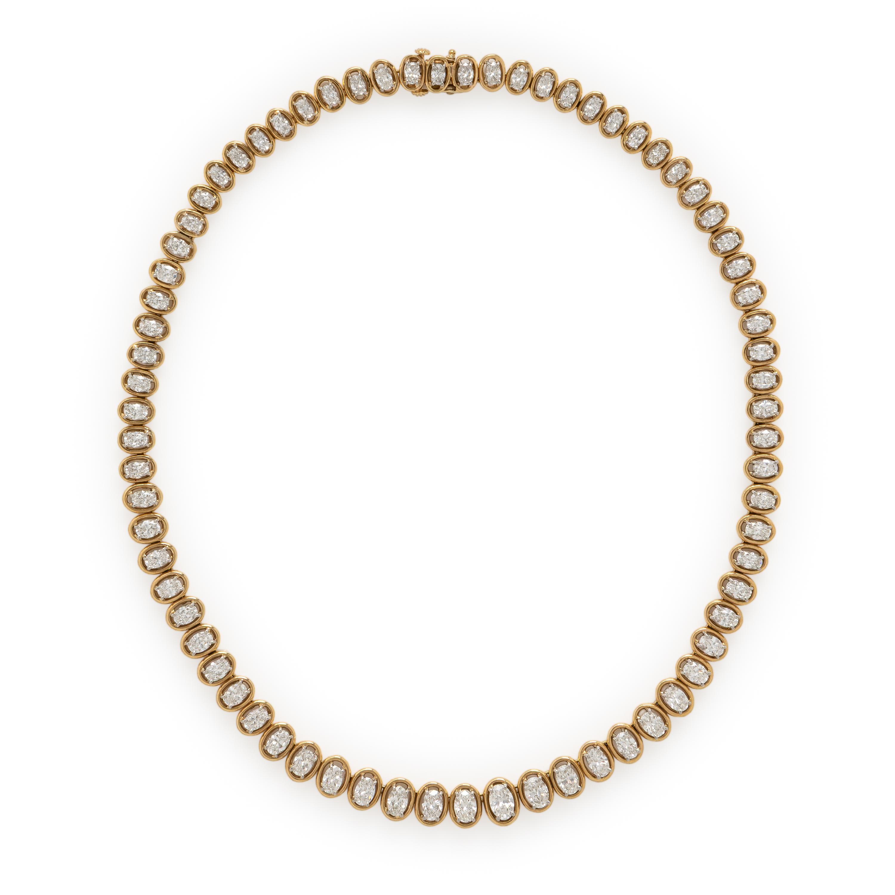 Oscar Heyman, Diamond and Yellow Gold Necklace