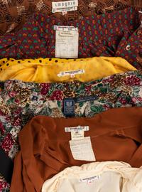 Collection of Six Vintage Designer Blouses, 1970-90s
