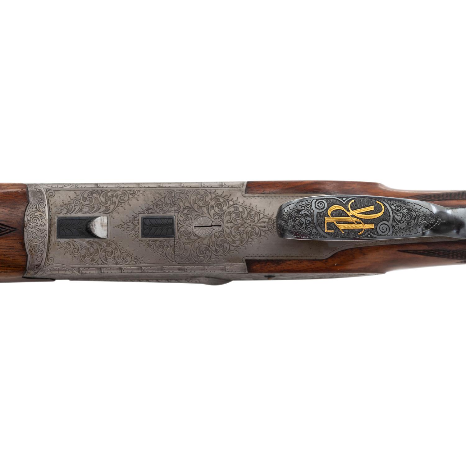 ** Finely Engraved Josef Winkler O/U Drilling Rifle in .300 Weatherby Magnum