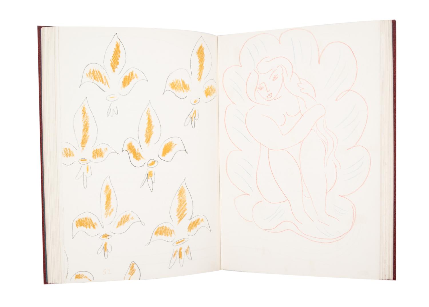 (MATISSE, HENRI) ORLEANS, CHARLES, DUC D'. Poemes. Paris, 1950. Bound by Gras. Limited, signed.
