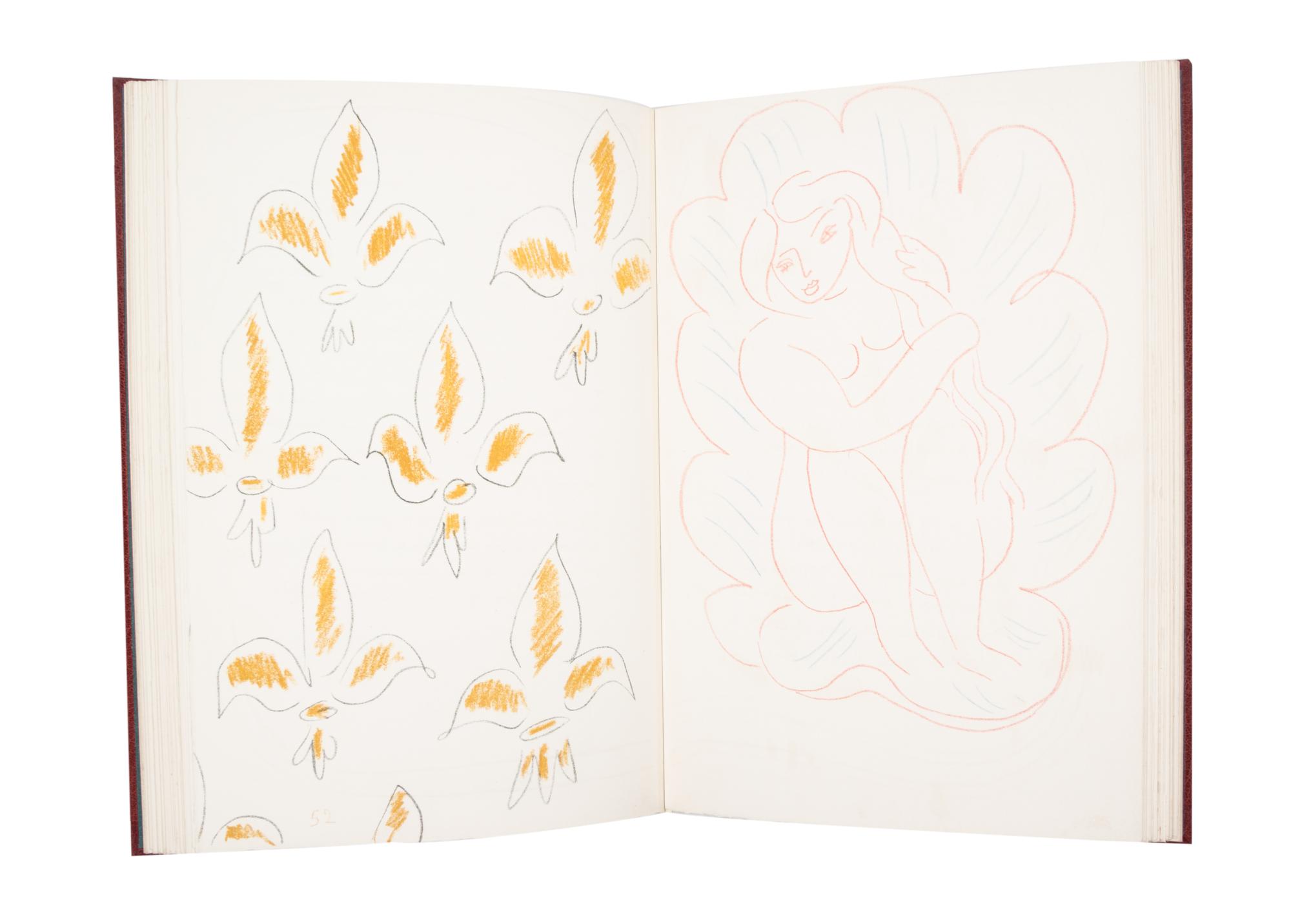 (MATISSE, HENRI) ORLEANS, CHARLES, DUC D'. Poemes. Paris, 1950. Bound by Gras. Limited, signed.