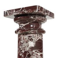 A Rosso Levanto Marble Pedestal