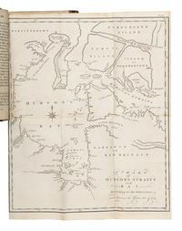[DRAGE, Theodore Swain (1712-ca 1774) or Charles SWAIN, attributed to]. An Account of a Voyage for the Discovery of a North-West Passage, by Hudson's Streights, to the Western and Southern Ocean of America. Performed in the Year 1746 and 1747, in the Ship California, Capt. Francis Smith, Commander . London: Mr. Jolliffe, Mr. Corbett and Mr. Clarke, 1748.