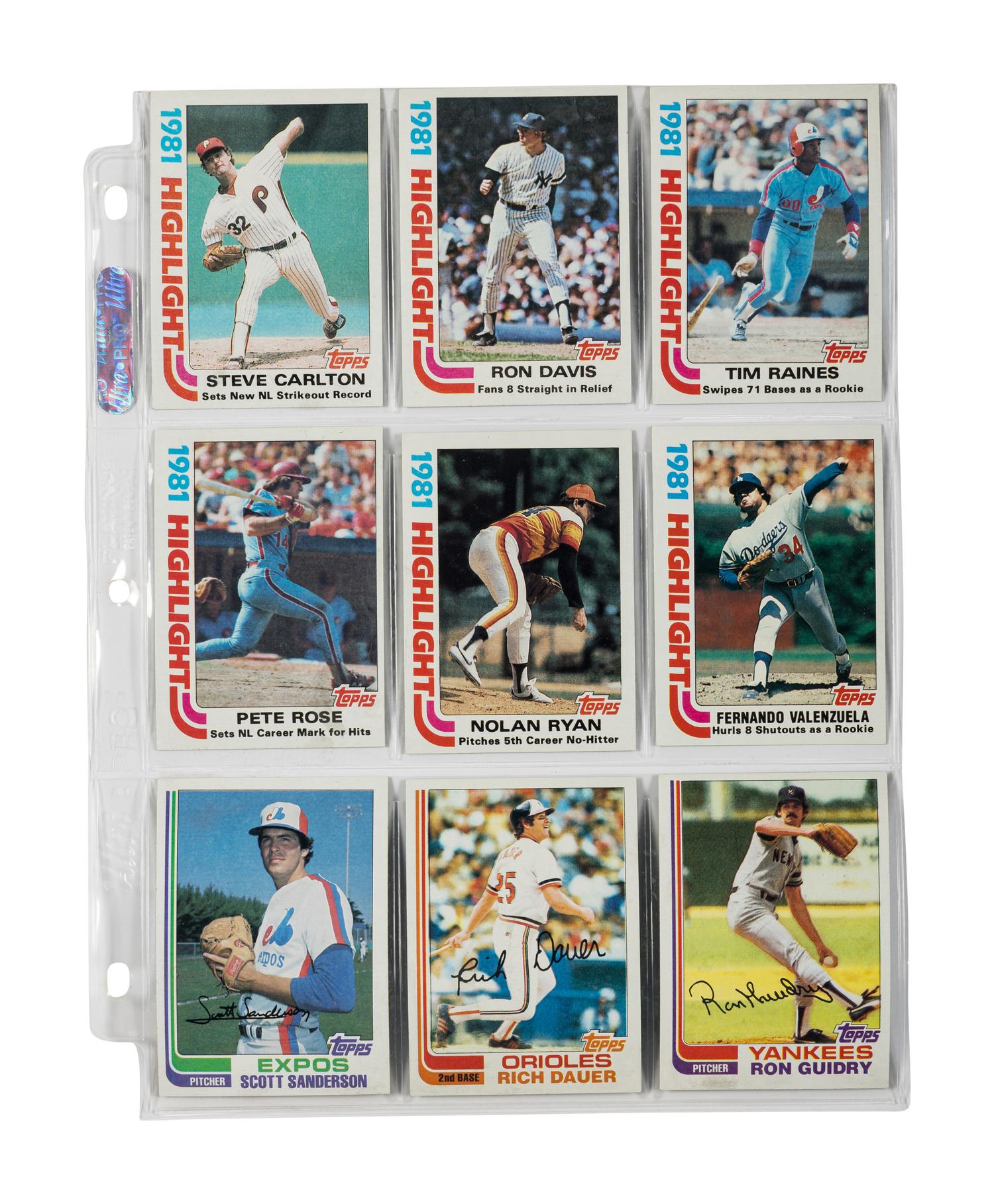A Group of 1980, 1982 and 1983 Complete Sets of Topps Baseball Cards,