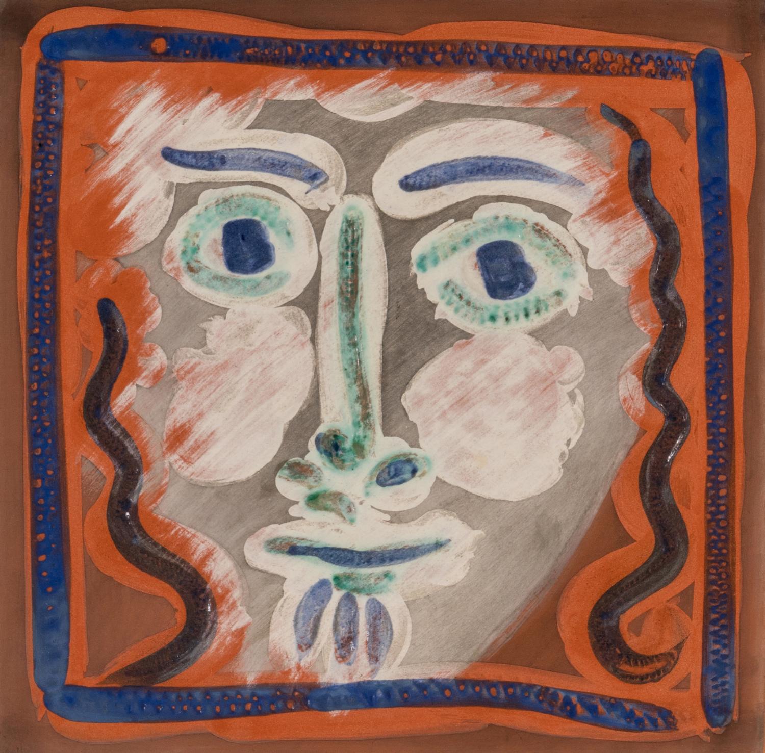 Visage aux cheveux bouclés (A. R. 573), 1968-1969