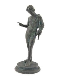 A Grand Tour Bronze Figure of Narcissus