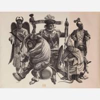 [Posters] Jackson, B(illy).M(orrow). Complete Set of 8 "Protest Drawing" Posters