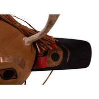 Carved and Painted Deer Mask