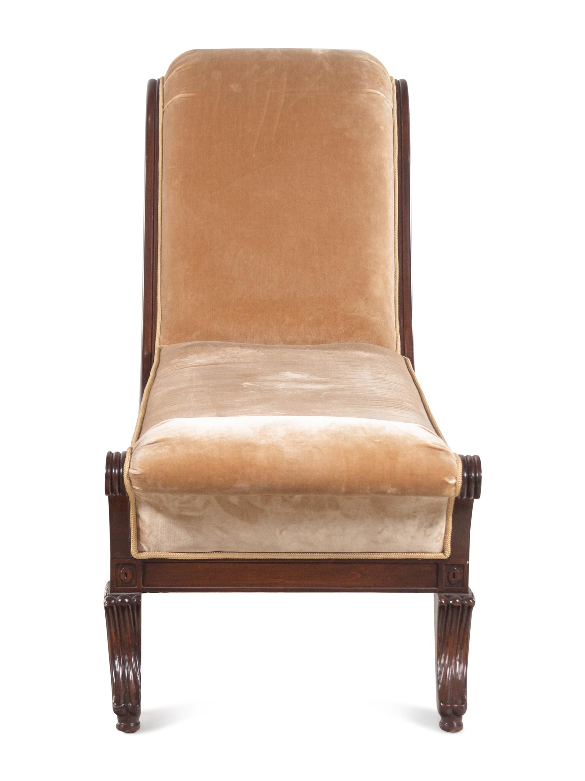 A Regency Style Chaise Longue