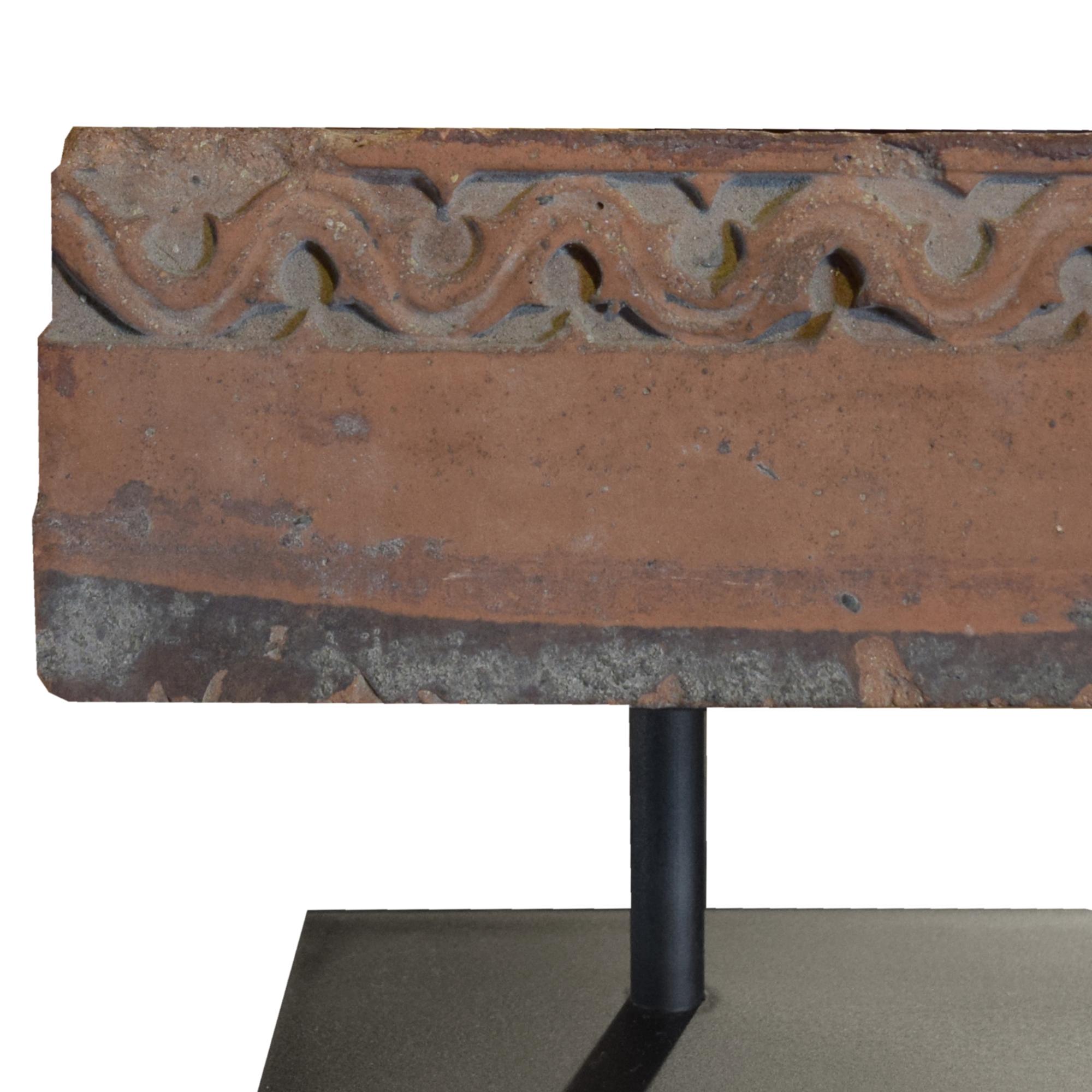 A Frank Lloyd Wright Designed Terra Cotta Fragment from the Francisco Terrace, Chicago, IL 15.5" W x 4" D x 6.5" H — United States, Circa 1895
