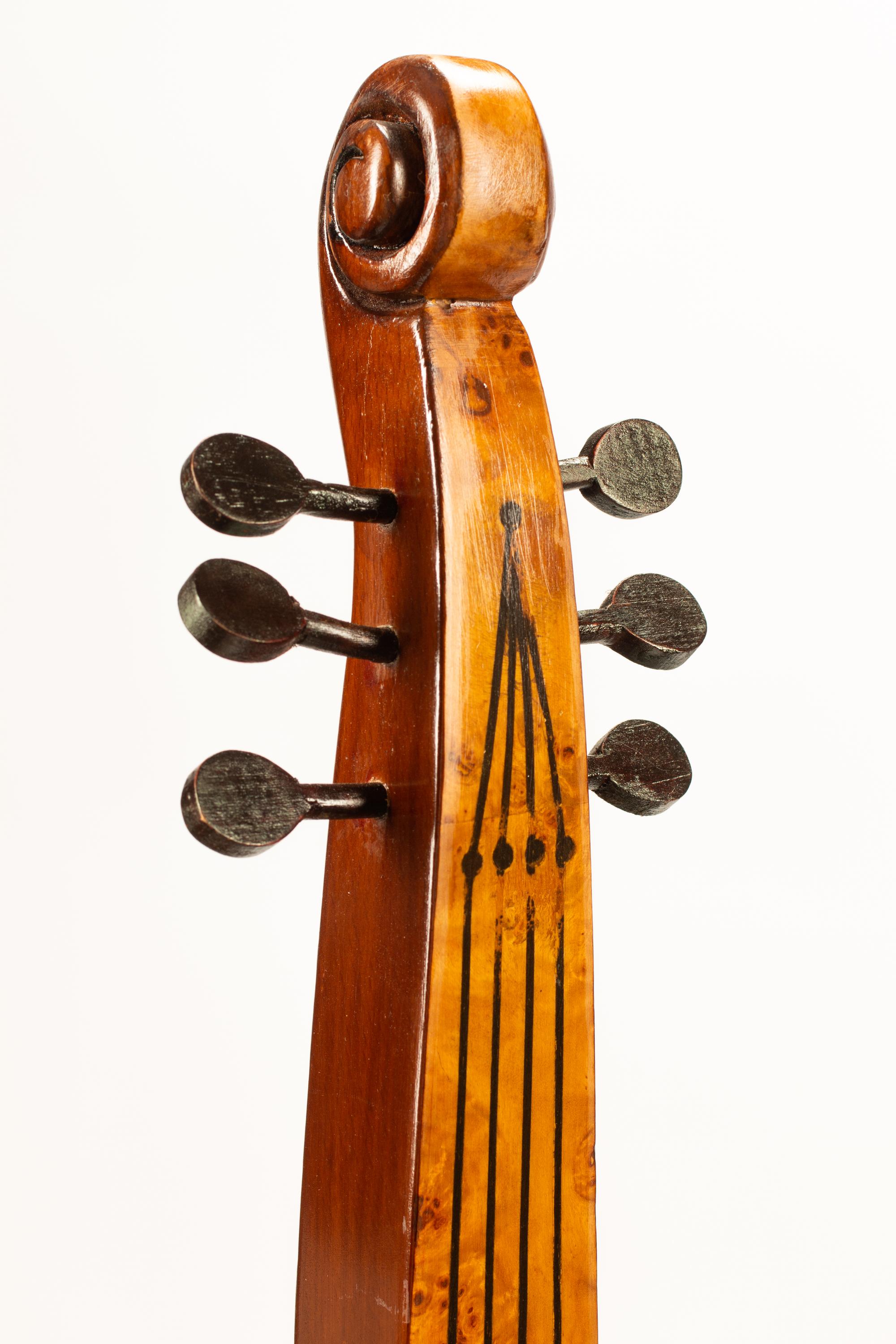 A Burlwood Veneered Cello-Form Cabinet