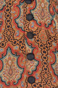 Paisley Coat Trimmed with Brown Velvet, 1860s