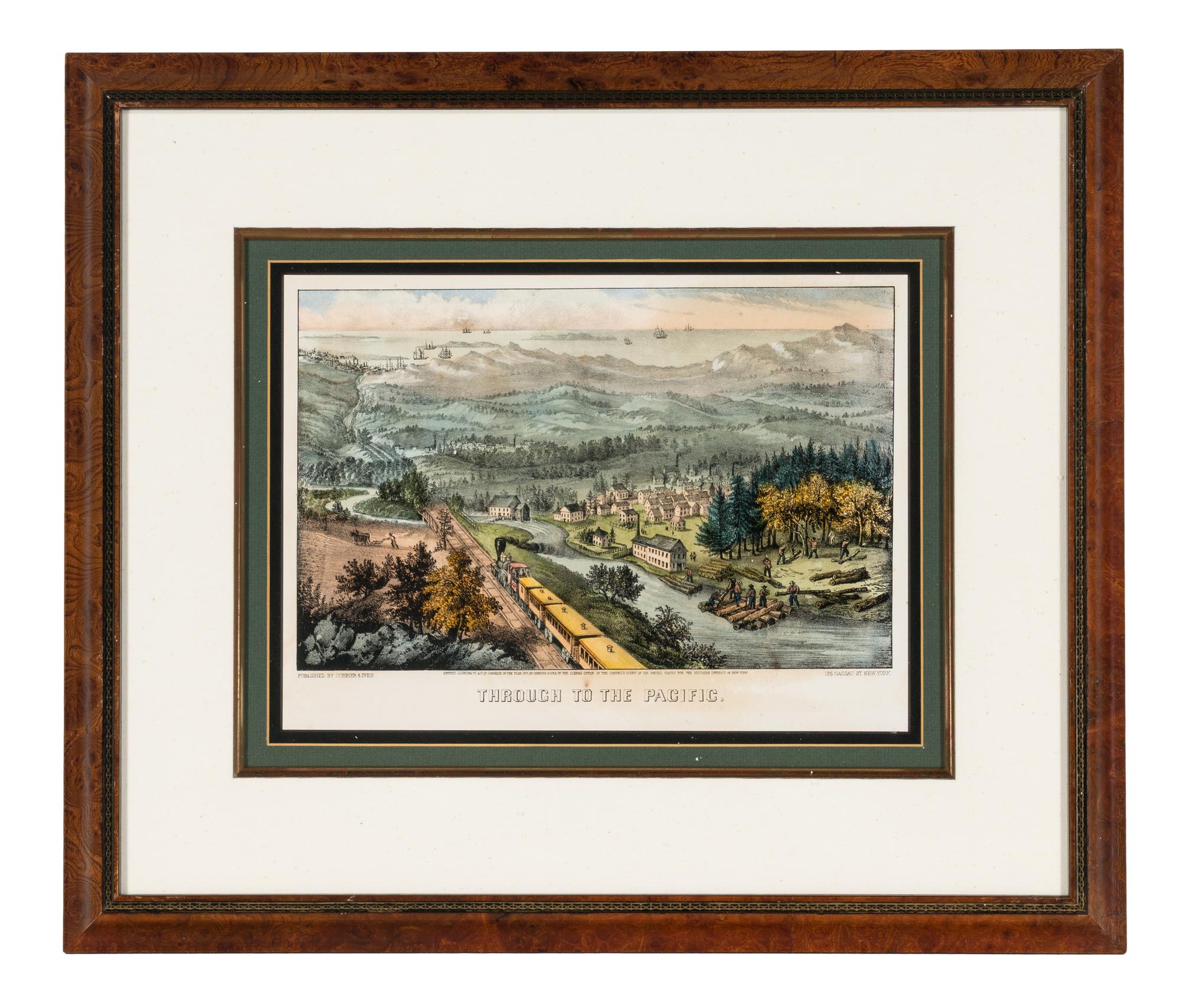 [AMERICANA - CURRIER & IVES]. A group of 7 small format lithographs, comprising: