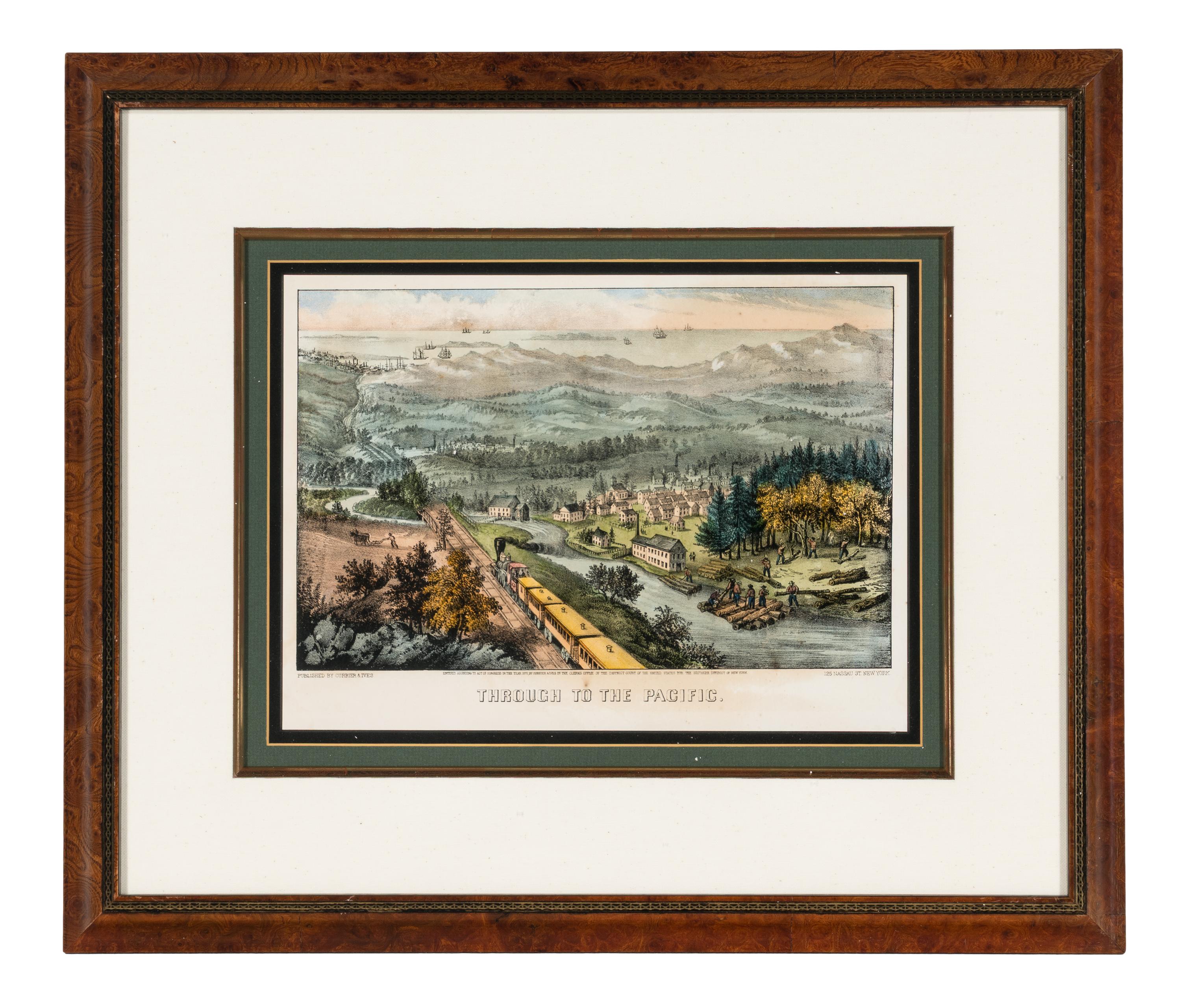 [AMERICANA - CURRIER & IVES]. A group of 7 small format lithographs, comprising: