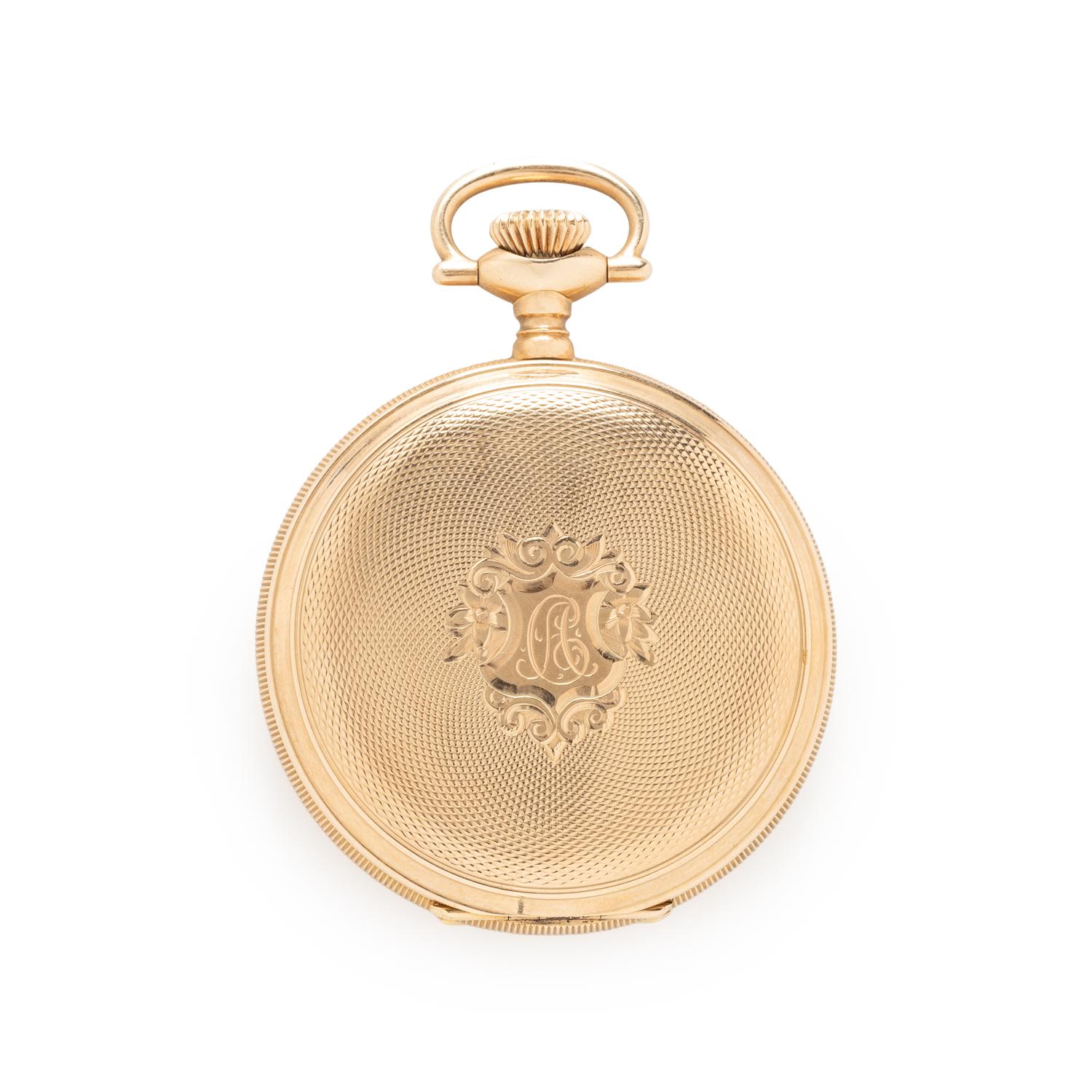 WALTHAM, 14K YELLOW GOLD POCKET WATCH