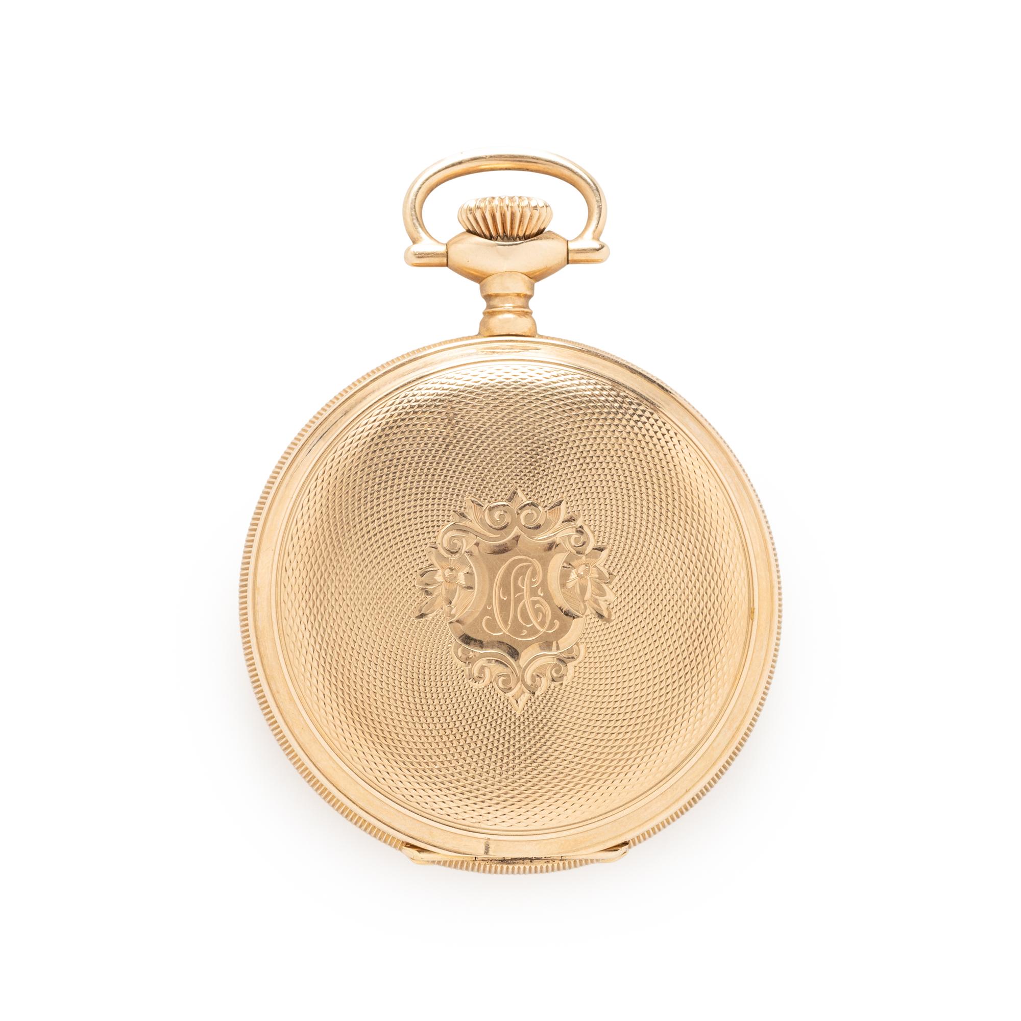 WALTHAM, 14K YELLOW GOLD POCKET WATCH