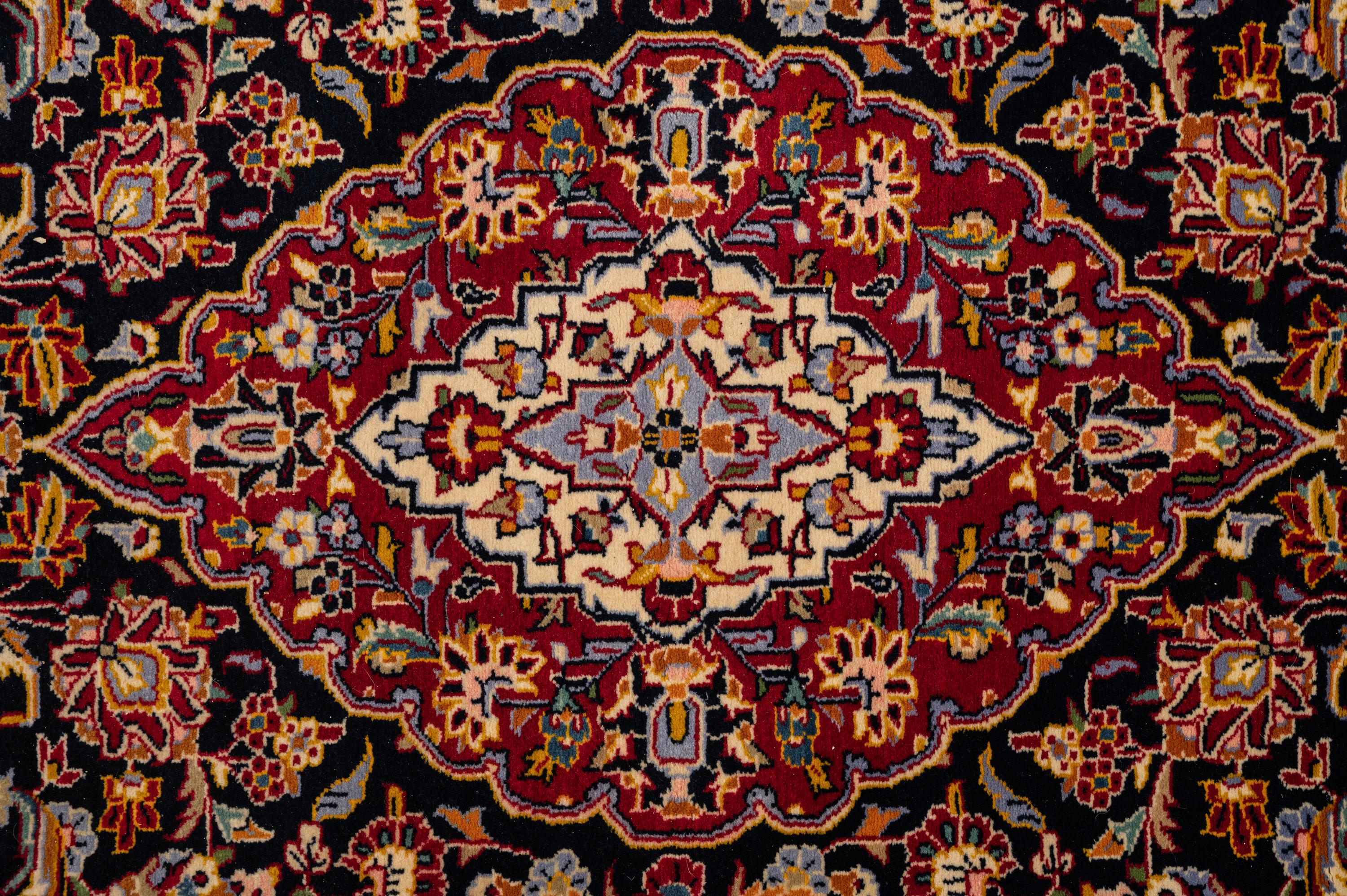 A Kashan Wool Rug