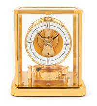 A Le Coultre Brass and Glass Atmos Clock