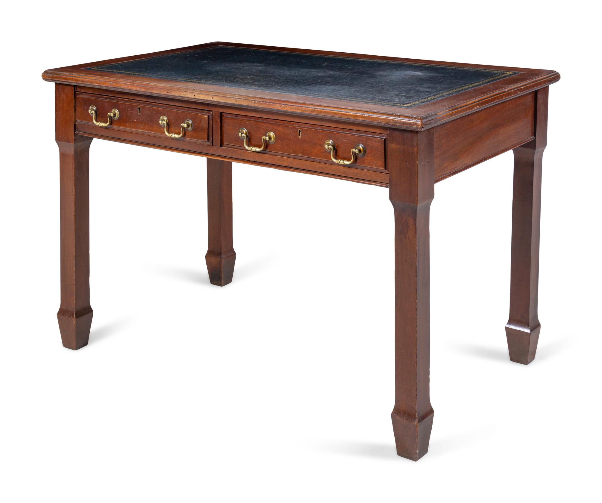 An Edwardian Mahogany Desk