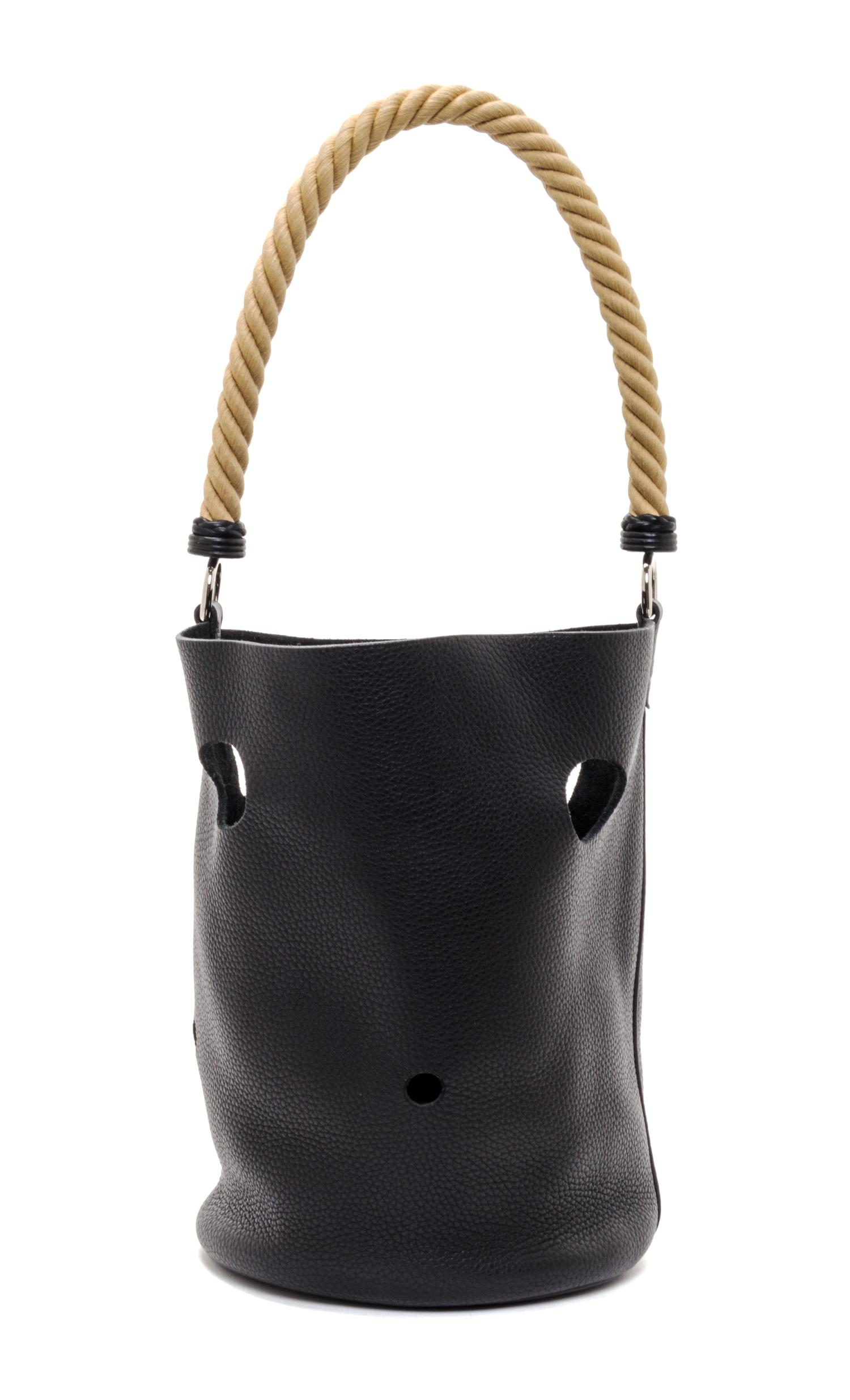 An Hermes Noir Taurillon Clemence Mangeoire PM Handbag, 10" x 8" x 5.5".