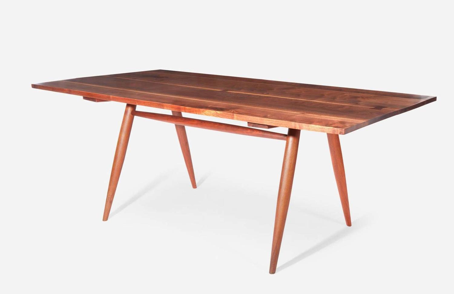 George Nakashima "Turned-Leg" Dining Table, New Hope, Pennsylvania, 1955