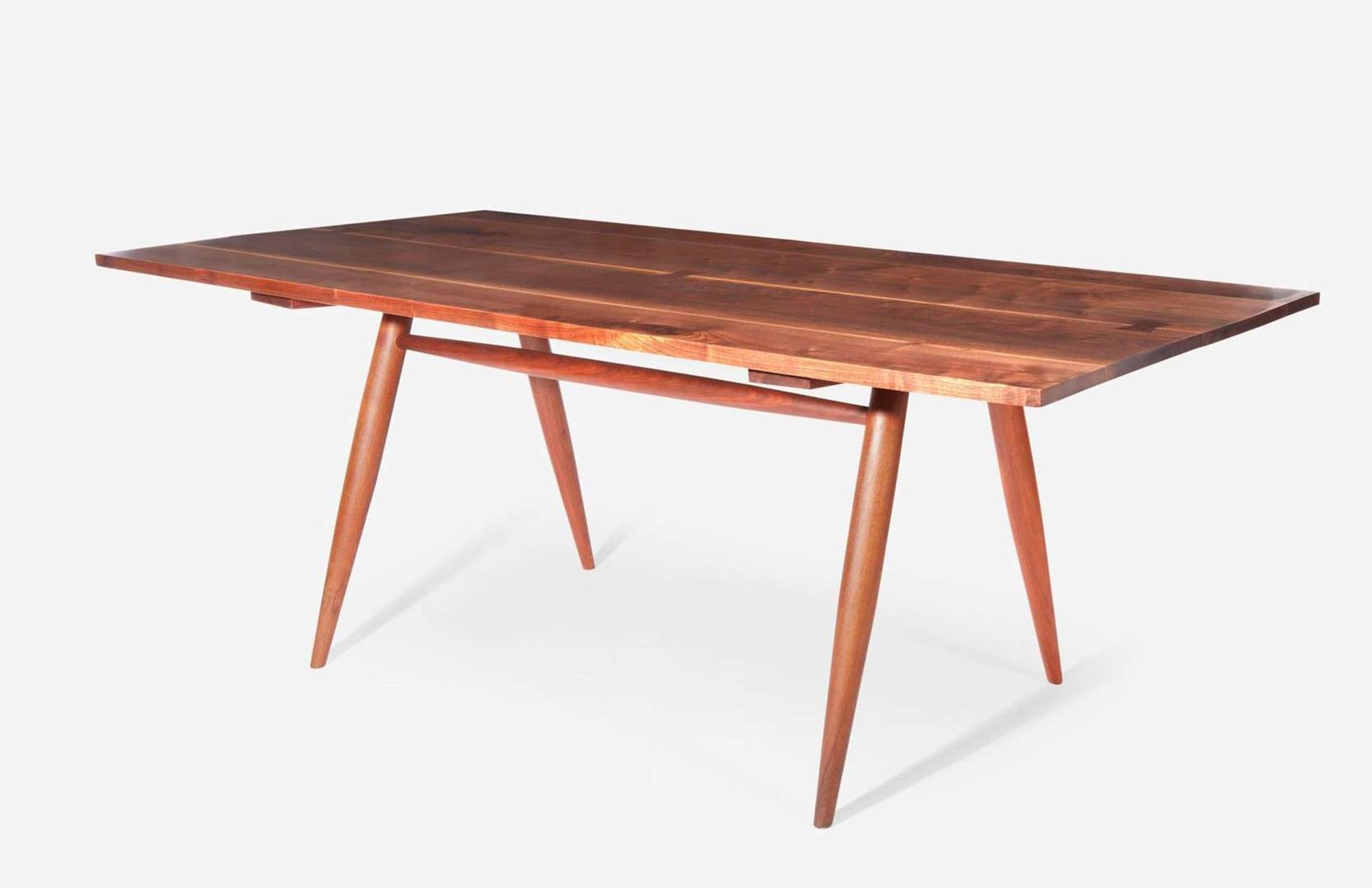 George Nakashima "Turned-Leg" Dining Table, New Hope, Pennsylvania, 1955