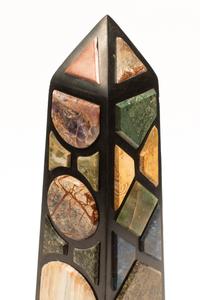 A Pair of Grand Tour Style Specimen Marble Obelisks