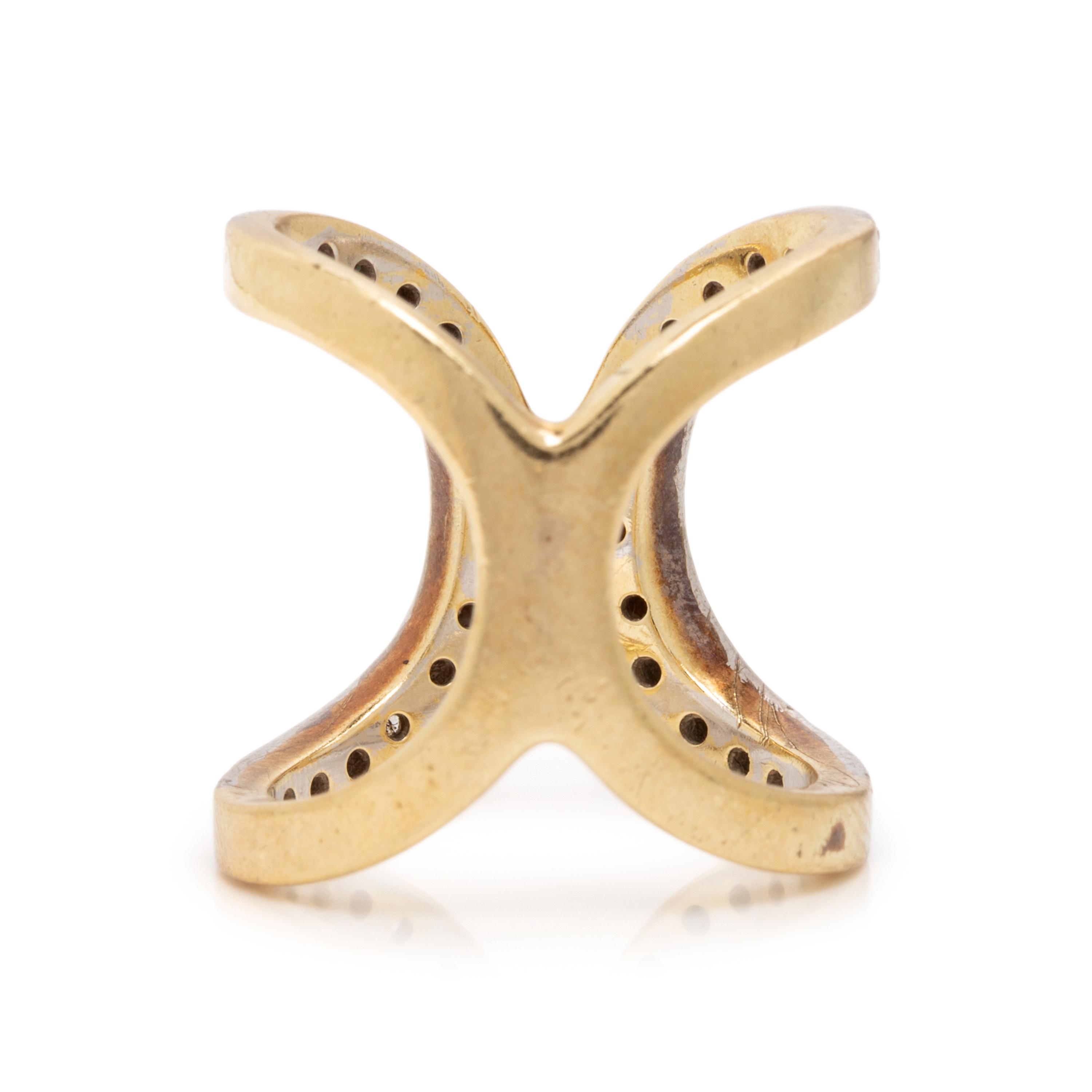 Diamond and Yellow Gold Ring