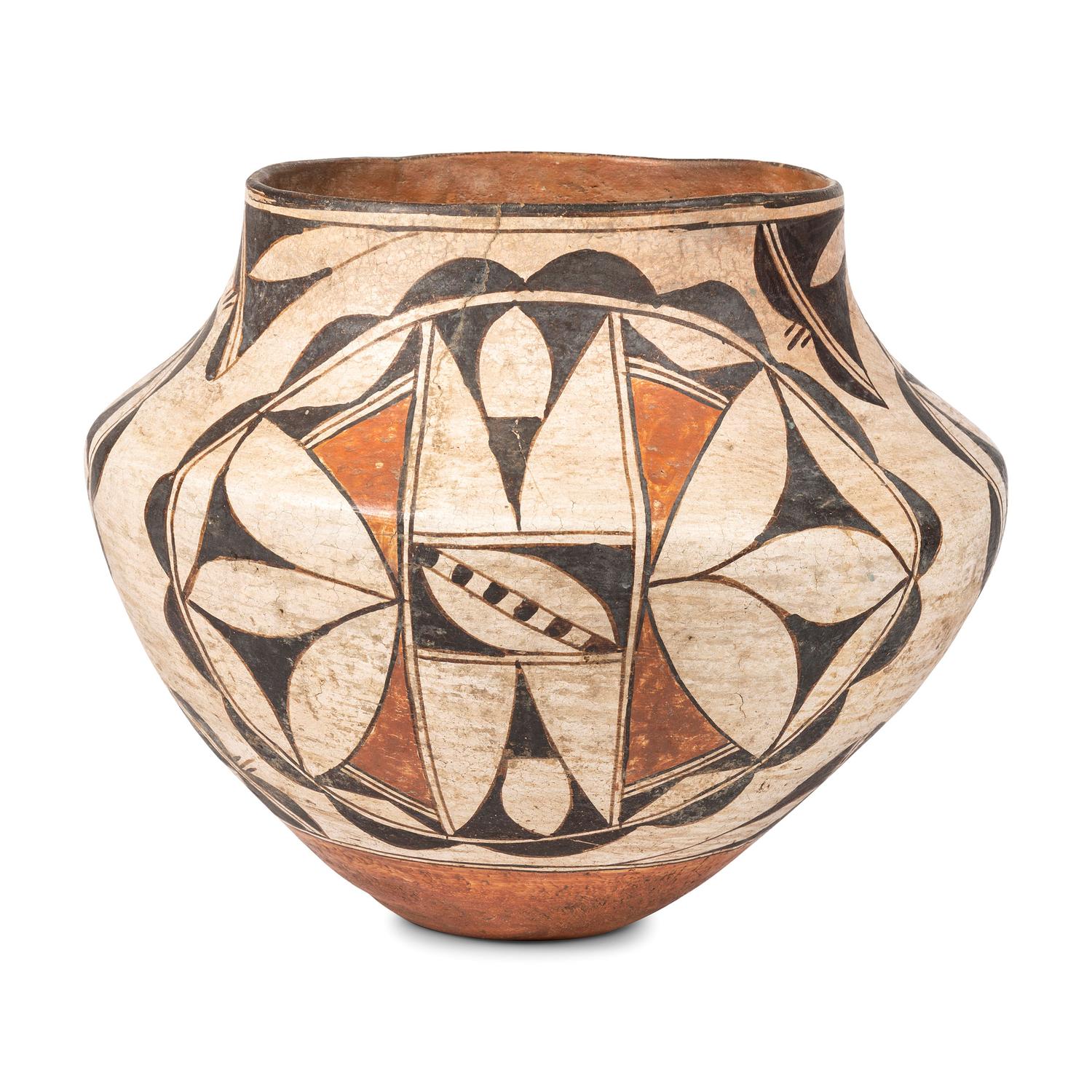 Acoma Polychrome Pottery Jar
