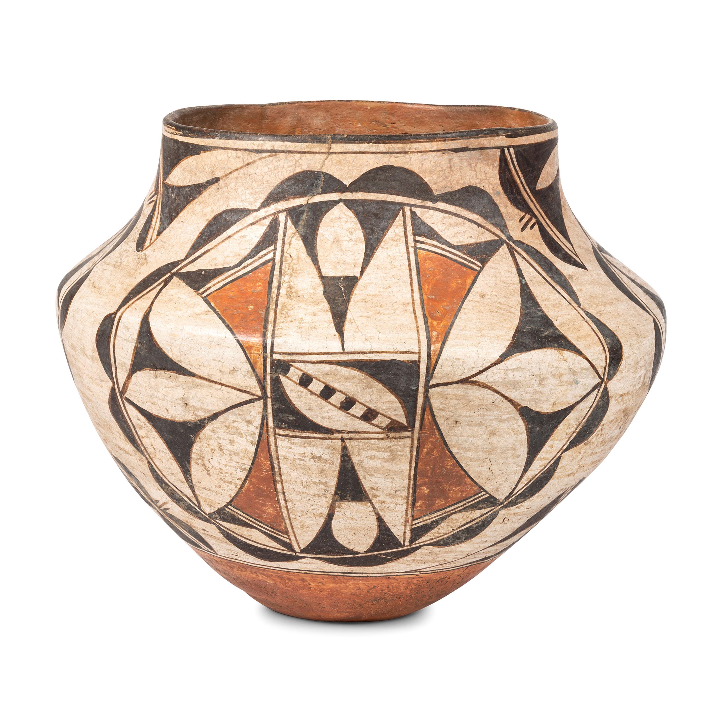Acoma Polychrome Pottery Jar
