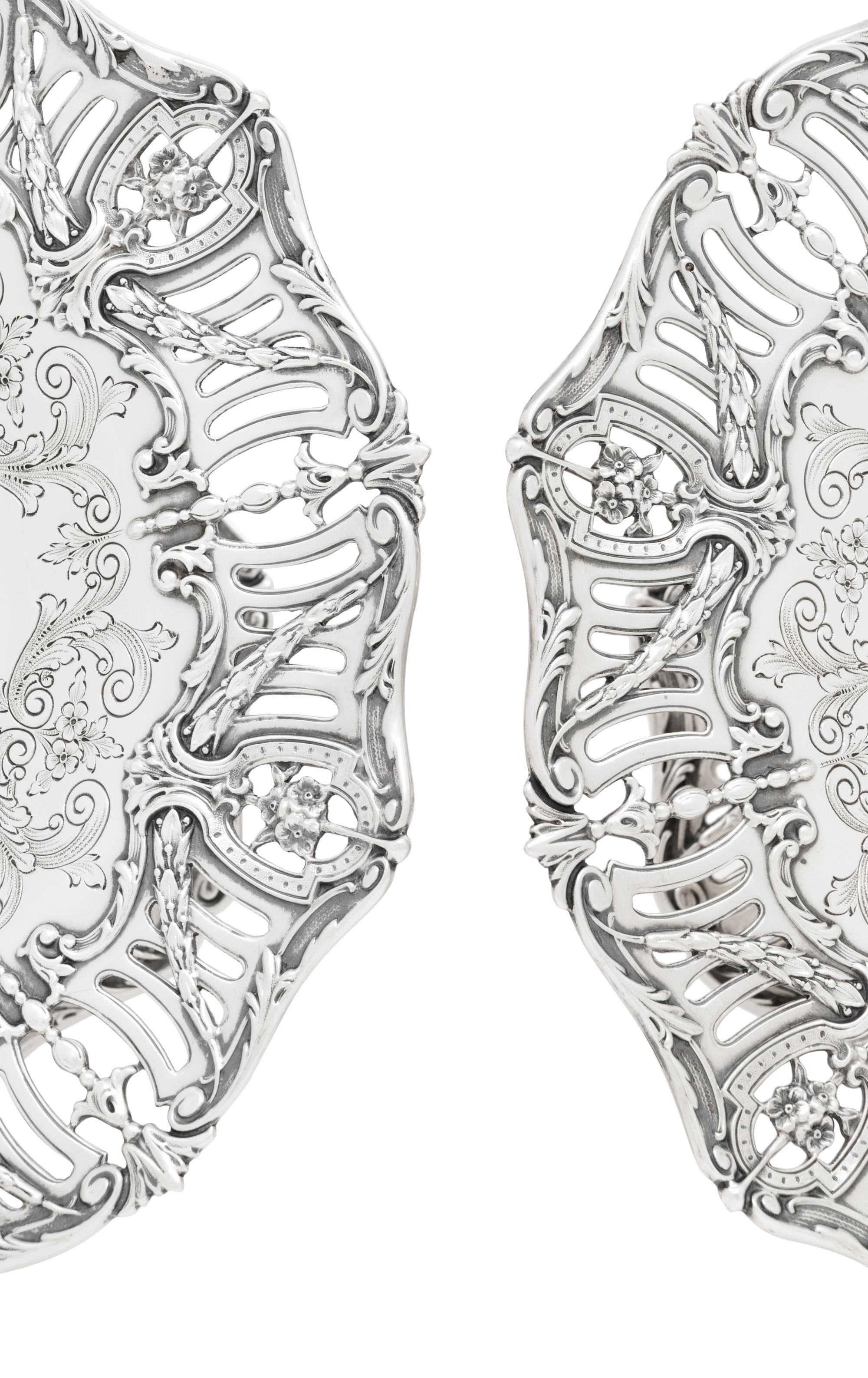 A Pair of American Silver Tazze