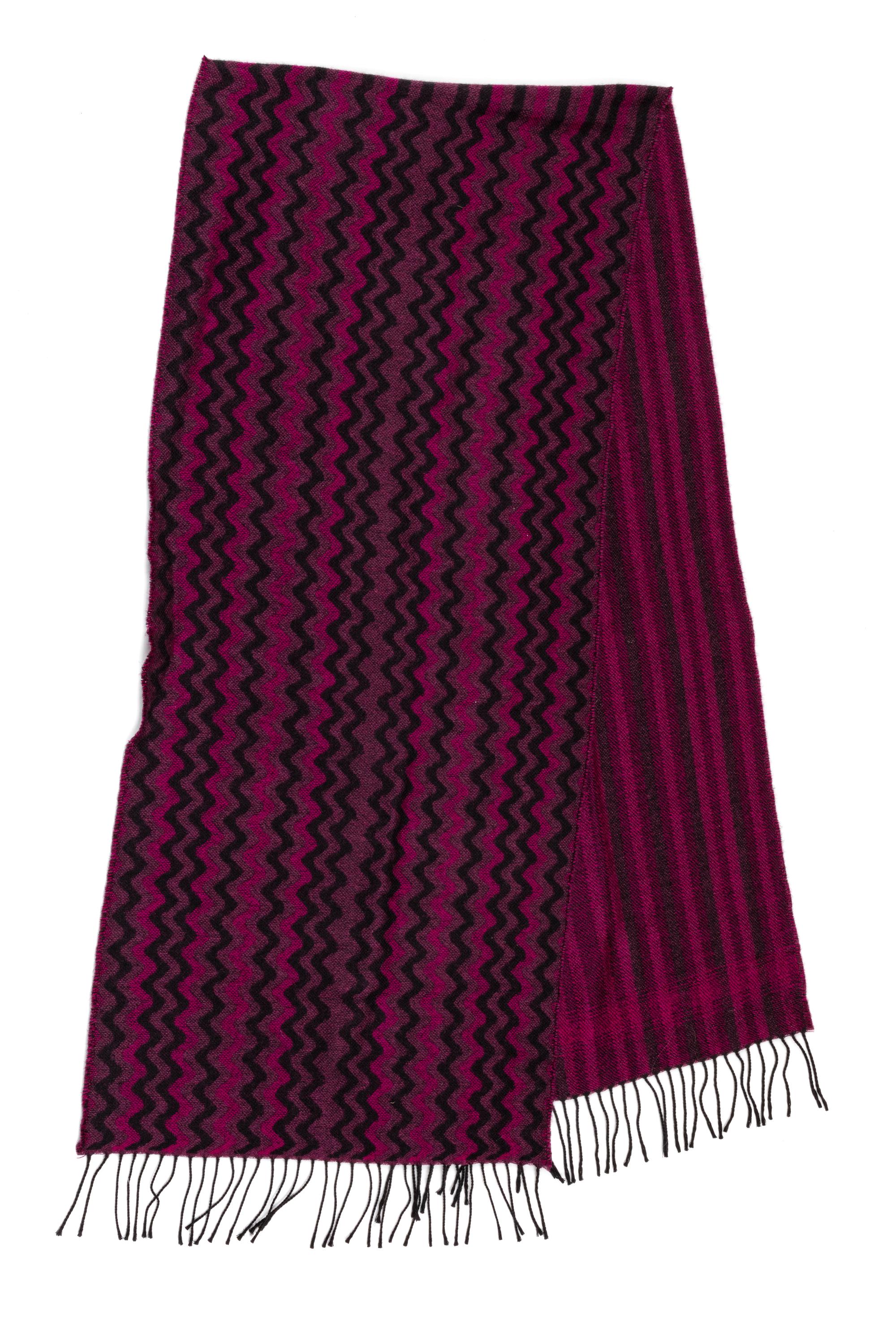 Missoni Pink and Black Scarf, 1990-2000s