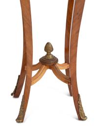 A Pair of Louis XV Style Gilt Metal Mounted Marble-Top Pedestals