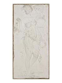 A Neoclassical Style Plaster Relief Panel