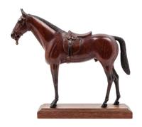 A Carved Wood Figure of a Horse Height 11 1/2 inches. — ATTRIBUTED TO PETER GIBA, 20TH CENTURY