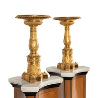 A Pair of Late Empire Gilt Bronze Tazze