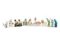 Eleven Glazed Ceramic Animal Figures